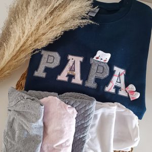 Mon Sweat aux fils du passé Bleu marine (unisexe)