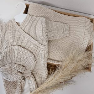 Mes calins de coton en Laine BEIGE: mon coffret unisexe